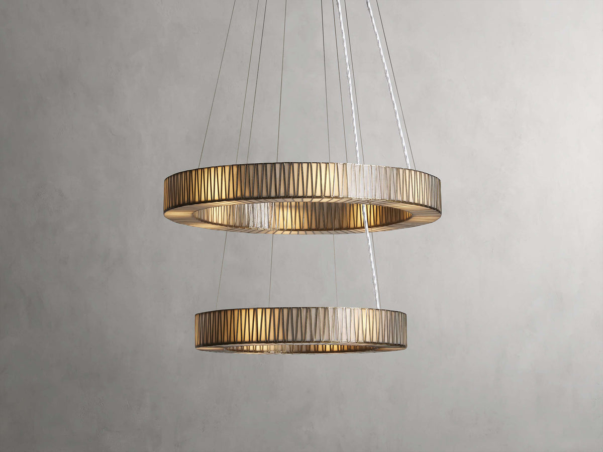 Jeunet Two-Tier Round Chandelier