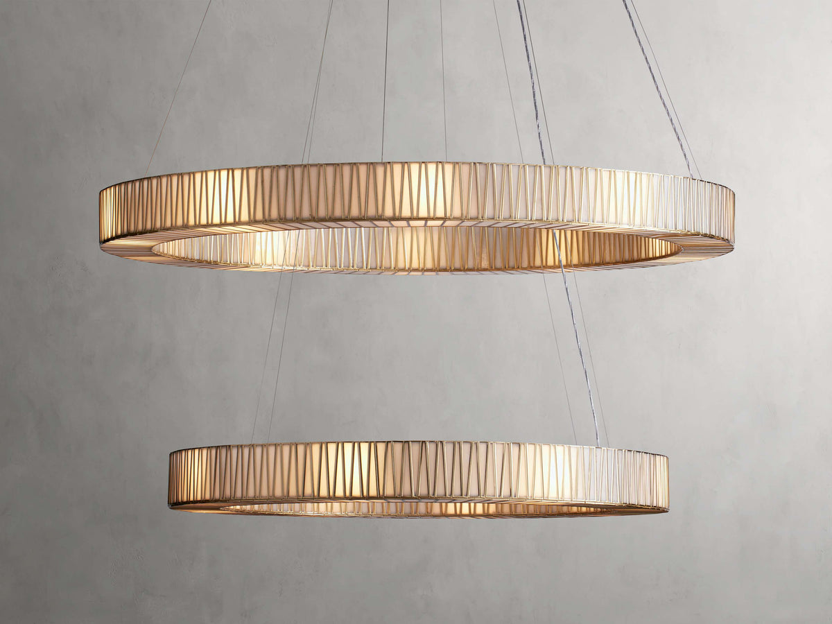 Jeunet Two-Tier Round Chandelier
