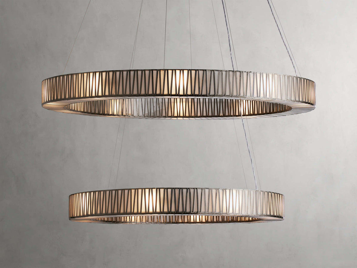 Jeunet Two-Tier Round Chandelier