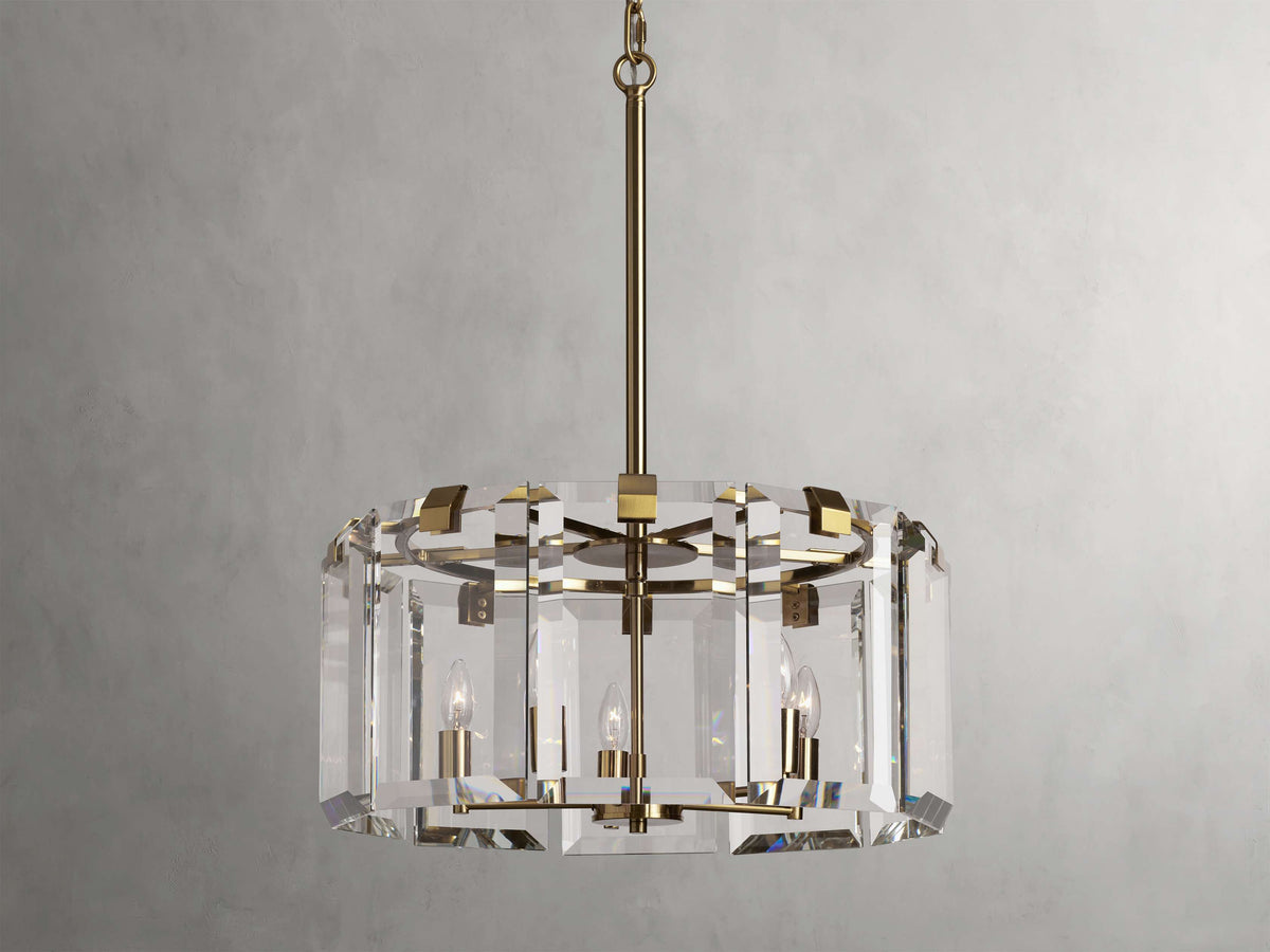 Amaya Thick Crystal Round Chandelier