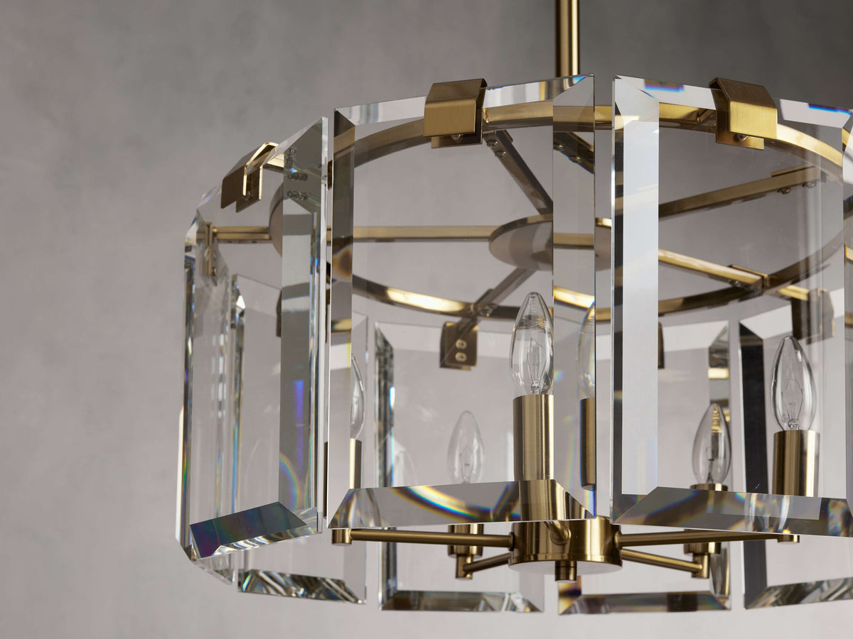 Amaya Thick Crystal Round Chandelier