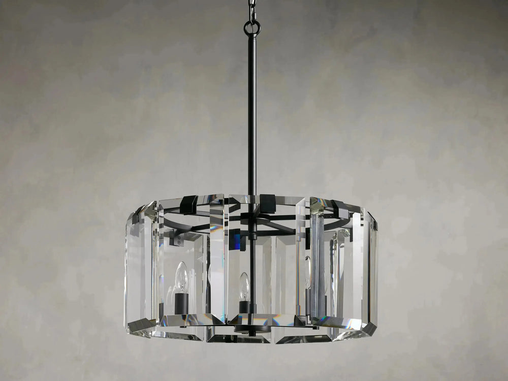 Amaya Thick Crystal Round Chandelier