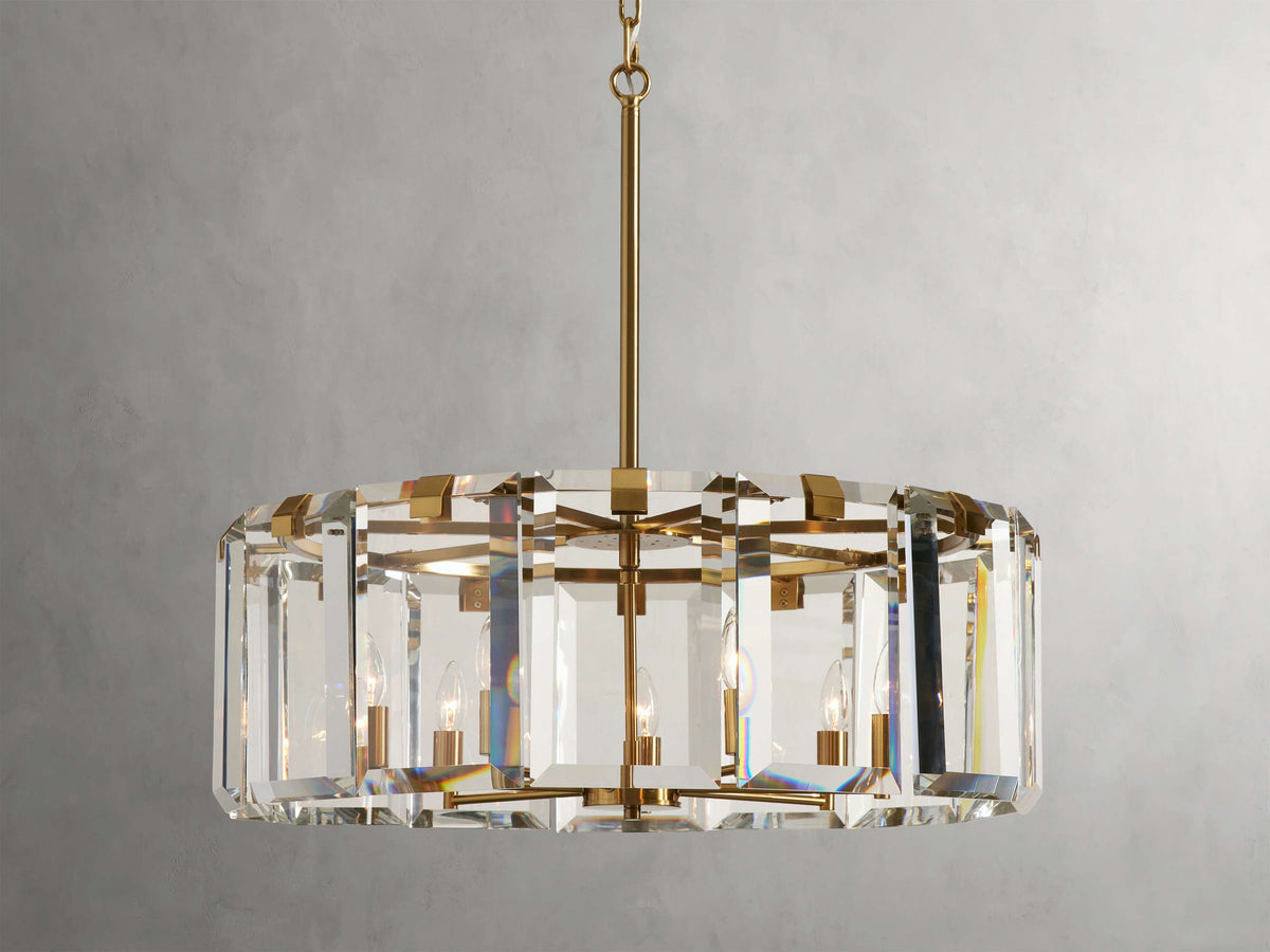 Amaya Thick Crystal Round Chandelier