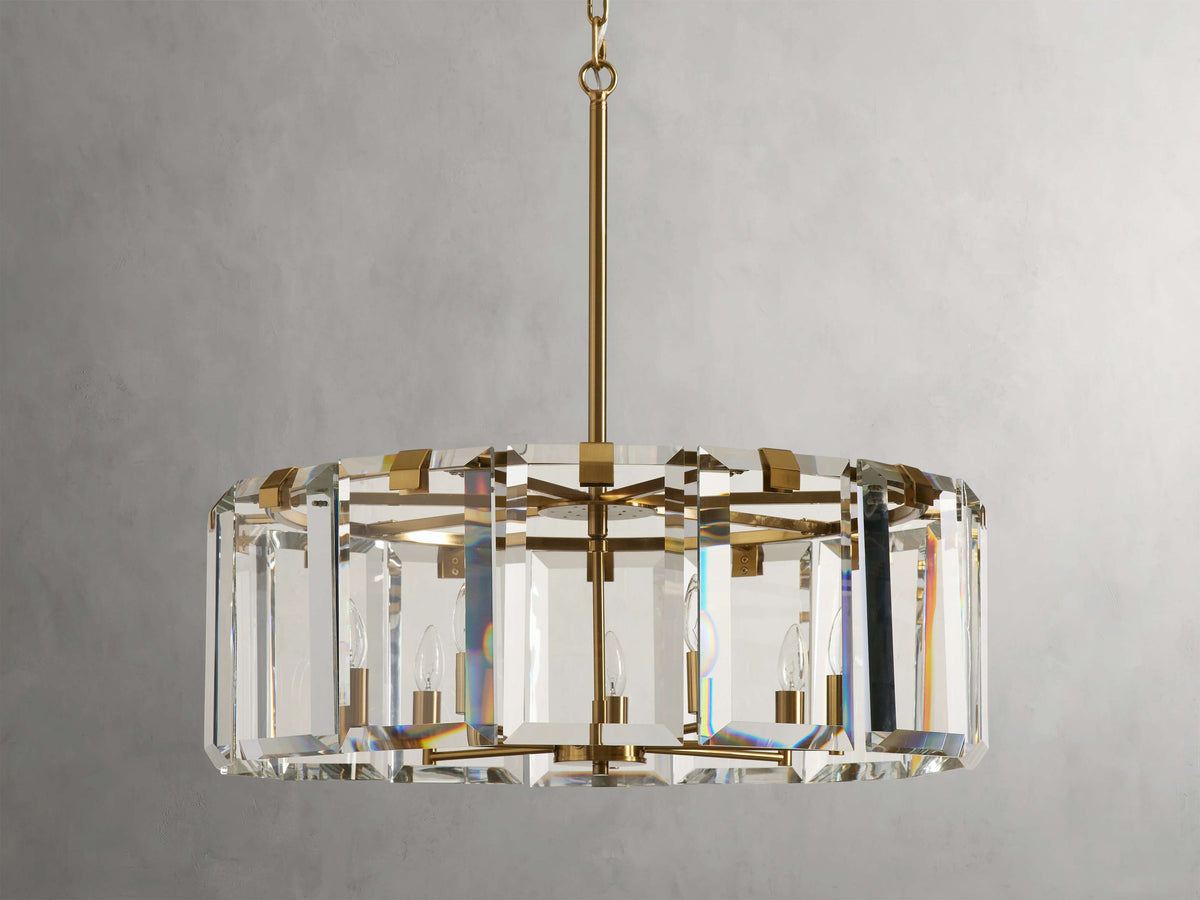 Amaya Thick Crystal Round Chandelier