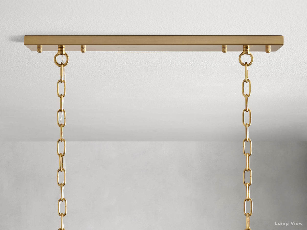 Amaya Thick Crystal Rectangular Chandelier
