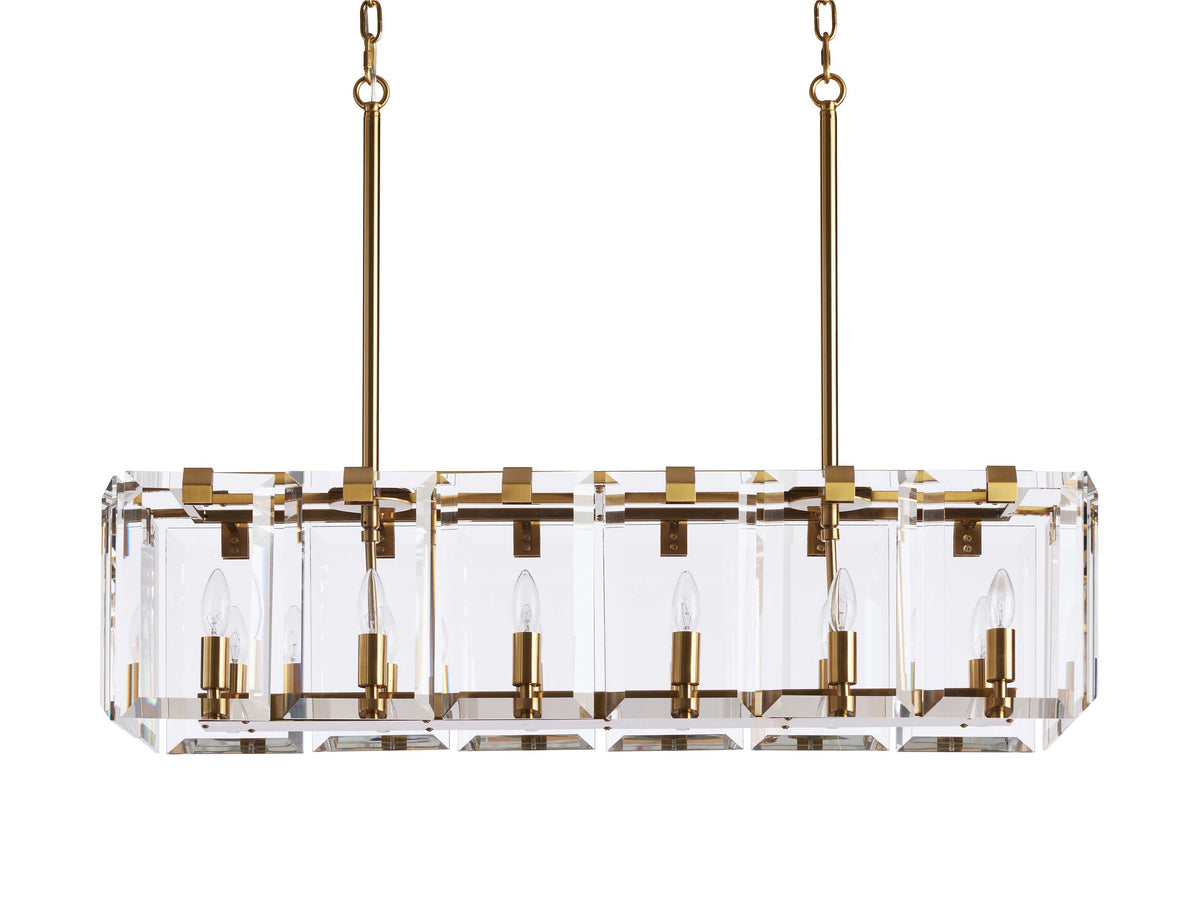 Amaya Thick Crystal Rectangular Chandelier