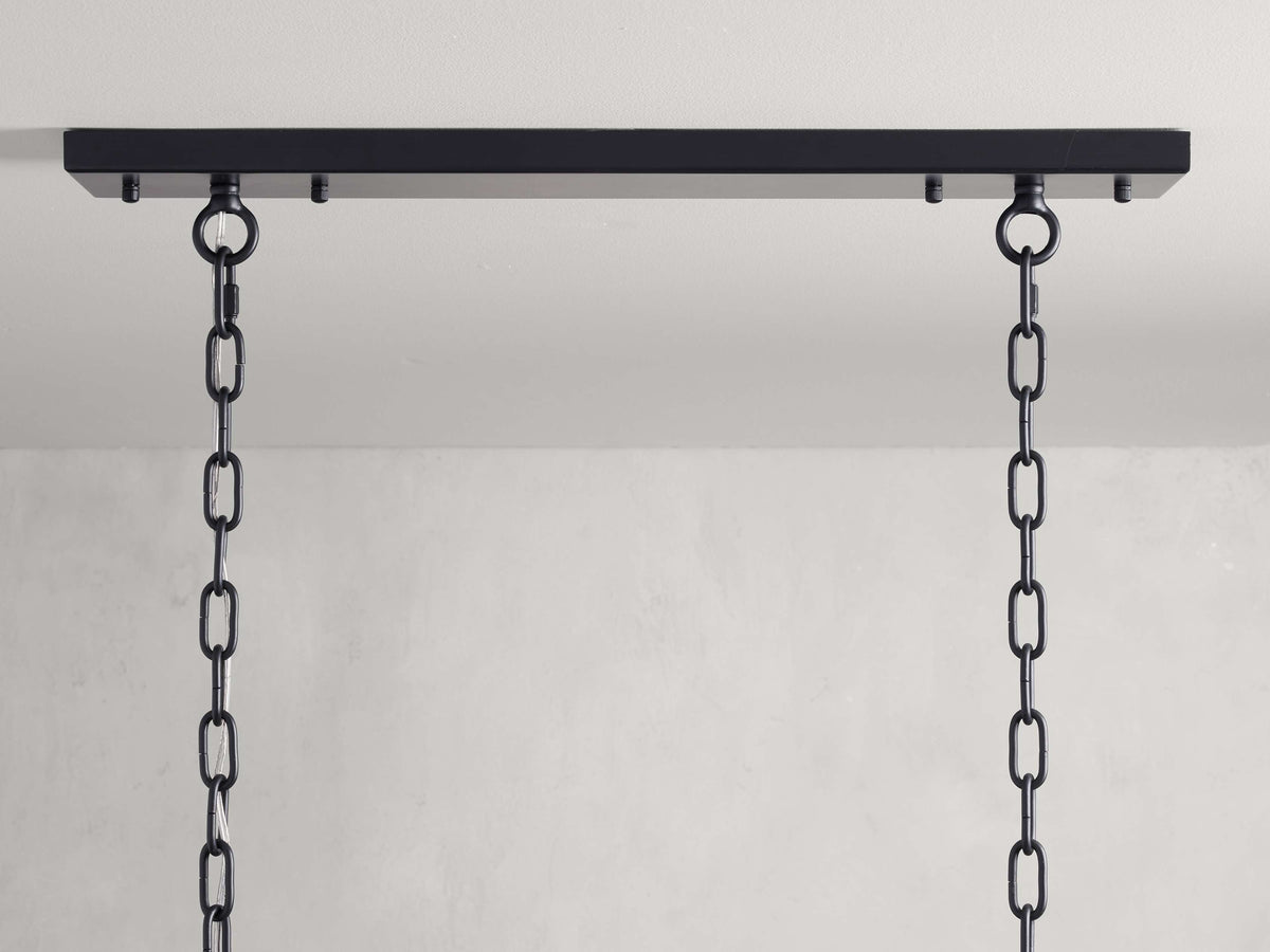 Amaya Thick Crystal Rectangular Chandelier