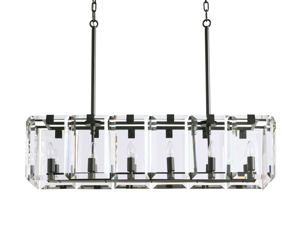 Amaya Thick Crystal Rectangular Chandelier