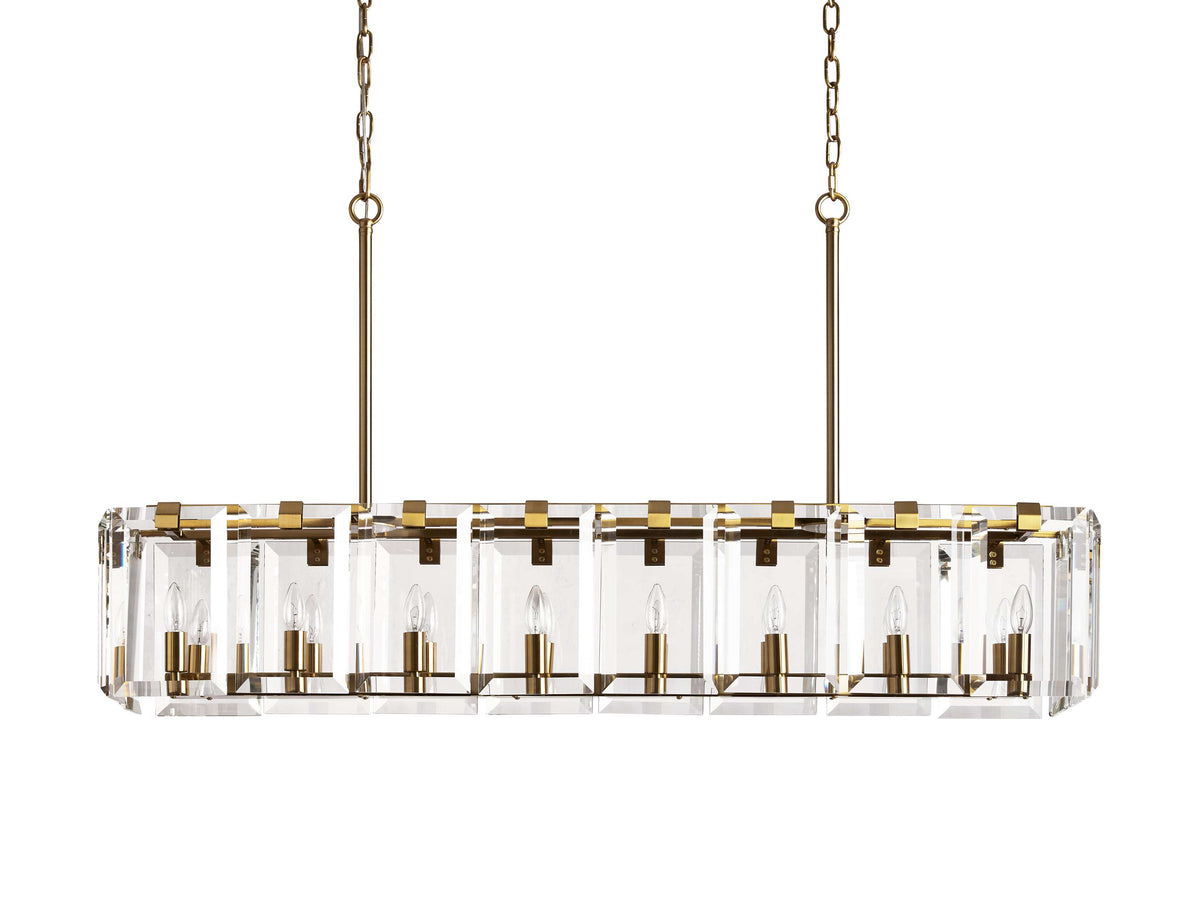 Amaya Thick Crystal Rectangular Chandelier
