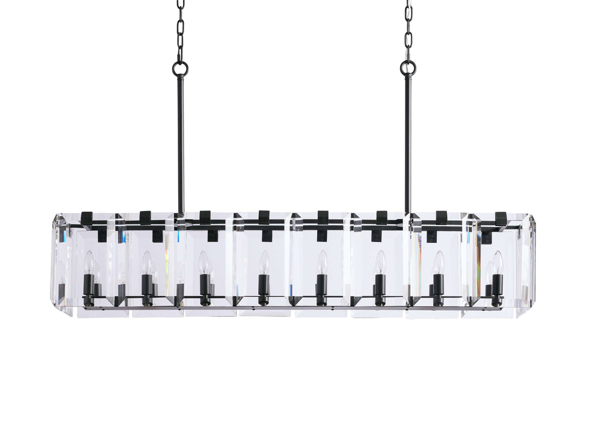 Amaya Thick Crystal Rectangular Chandelier