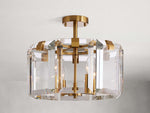 Amaya Thick Crystal Round Flush Mount