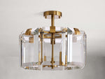 Amaya Thick Crystal Round Flush Mount
