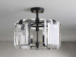 Amaya Thick Crystal Round Flush Mount