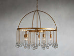 Aubrey Trailing Crystal Tiered Round Chandelier