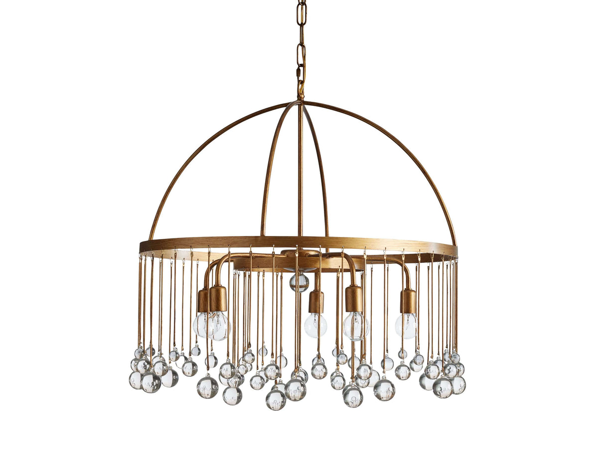 Aubrey Trailing Crystal Tiered Round Chandelier