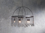 Aubrey Trailing Crystal Tiered Round Chandelier