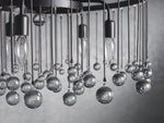 Aubrey Trailing Crystal Tiered Round Chandelier