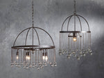 Aubrey Trailing Crystal Tiered Round Chandelier