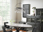 Aubrey Trailing Crystal Tiered Round Chandelier