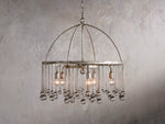 Aubrey Trailing Crystal Tiered Round Chandelier