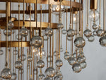 Aubrey Trailing Crystal Tiered Round Chandelier