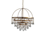 Aubrey Trailing Crystal Tiered Round Chandelier