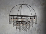 Aubrey Trailing Crystal Tiered Round Chandelier