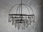 Aubrey Trailing Crystal Tiered Round Chandelier