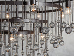 Aubrey Trailing Crystal Tiered Round Chandelier