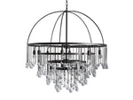Aubrey Trailing Crystal Tiered Round Chandelier