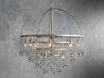 Aubrey Trailing Crystal Tiered Round Chandelier
