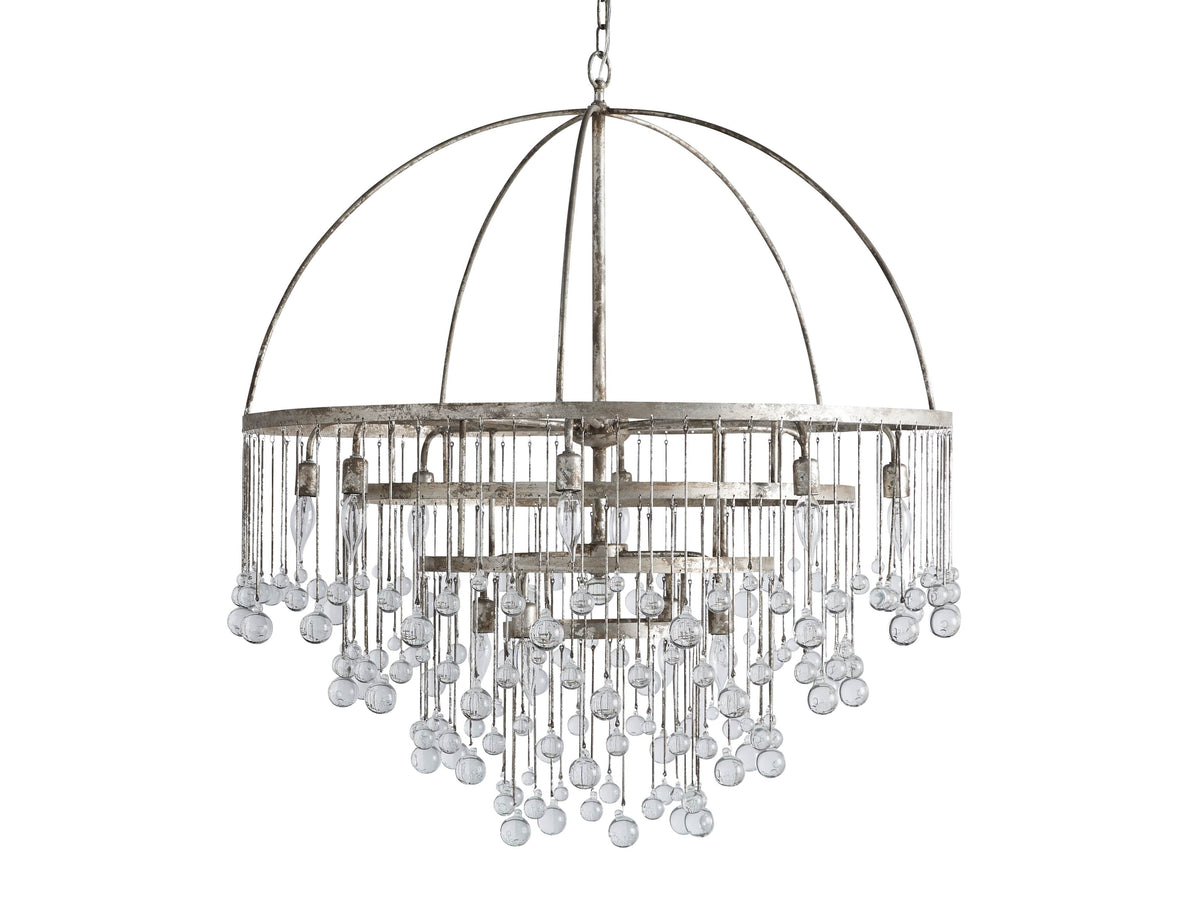 Aubrey Trailing Crystal Tiered Round Chandelier
