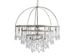 Aubrey Trailing Crystal Tiered Round Chandelier