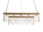 Aubrey Trailing Crystal Rectangular Chandelier