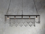 Aubrey Trailing Crystal Rectangular Chandelier