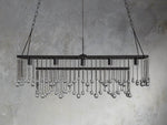 Aubrey Trailing Crystal Rectangular Chandelier