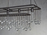 Aubrey Trailing Crystal Rectangular Chandelier