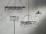 Aubrey Trailing Crystal Rectangular Chandelier
