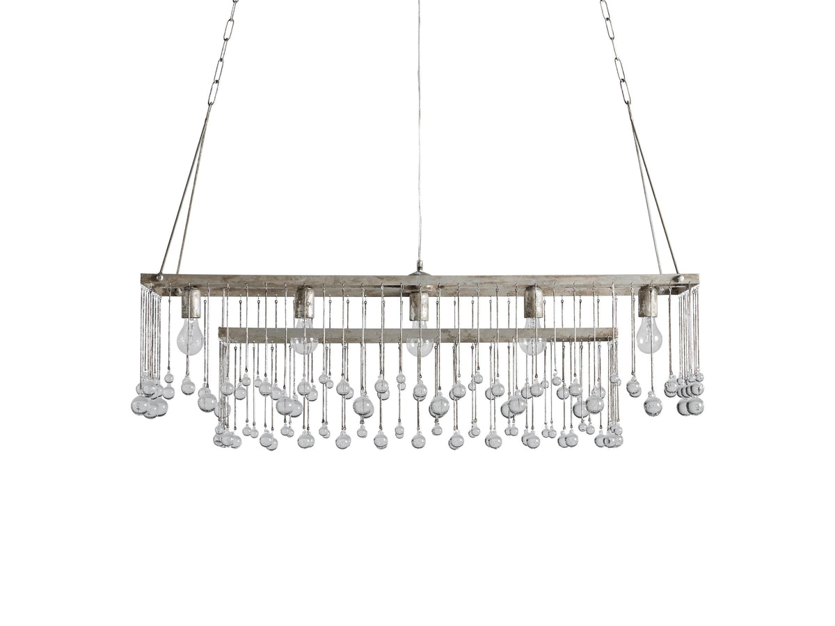 Aubrey Trailing Crystal Rectangular Chandelier