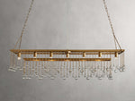 Aubrey Trailing Crystal Rectangular Chandelier