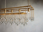 Aubrey Trailing Crystal Rectangular Chandelier