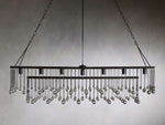 Aubrey Trailing Crystal Rectangular Chandelier