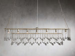 Aubrey Trailing Crystal Rectangular Chandelier