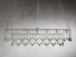 Aubrey Trailing Crystal Rectangular Chandelier