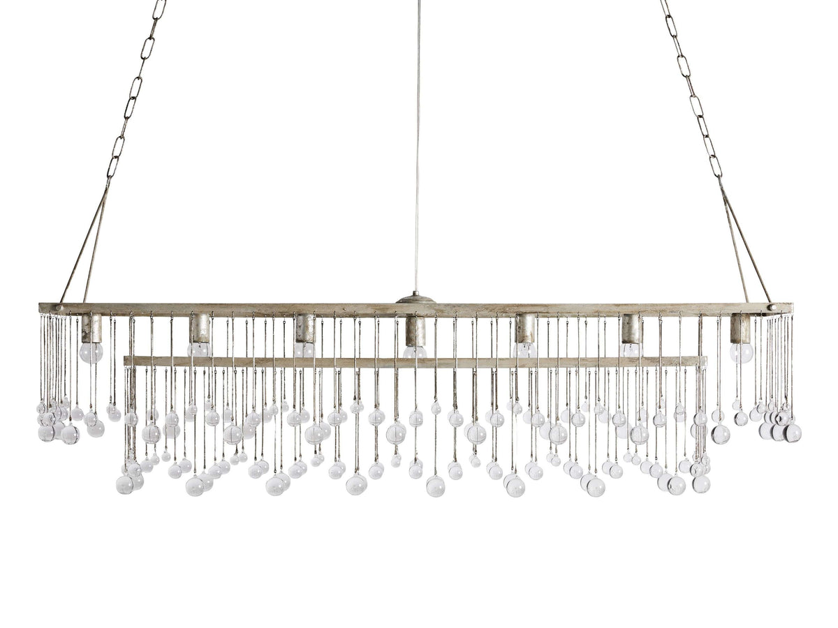 Aubrey Trailing Crystal Rectangular Chandelier
