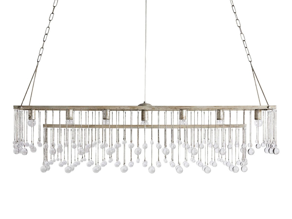 Aubrey Trailing Crystal Rectangular Chandelier