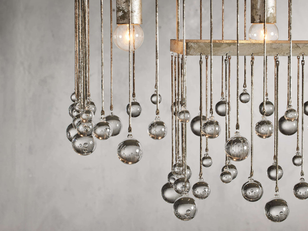 Aubrey Trailing Crystal Rectangular Chandelier