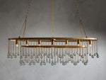 Aubrey Trailing Crystal Oval Chandelier