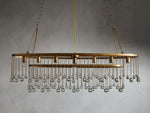 Aubrey Trailing Crystal Oval Chandelier