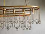 Aubrey Trailing Crystal Oval Chandelier